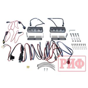 Фары светодиодные водительского света РИФ 161 мм 20W (2 шт. с проводкой)