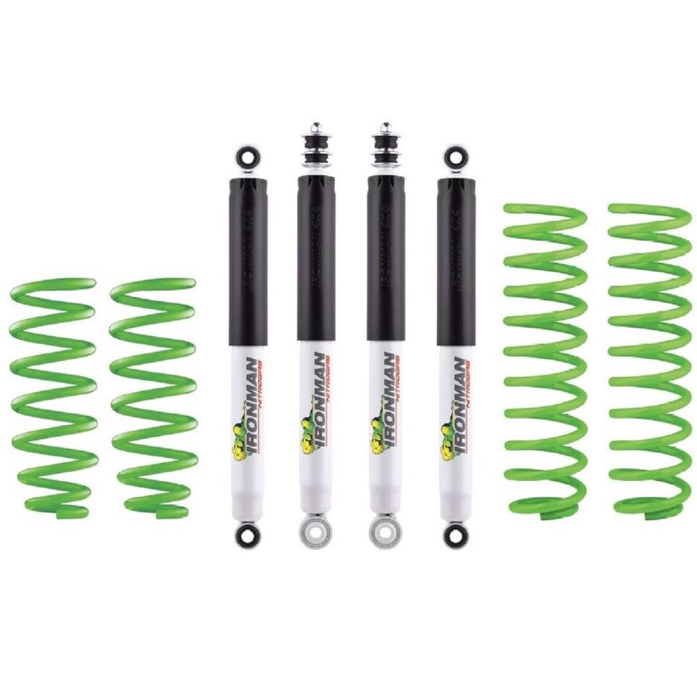 Комплект подвески Ironman Land Rover Defender 90 амортизаторы Nitro Gas газовые нагрузка перед до 80 кг зад 300+ кг лифт 40 мм