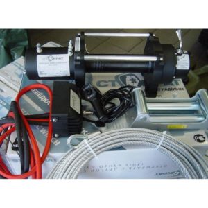 Лебедка электрическая автомобильная СТОКРАТ HD 9.5 WP, 12V, 6.0 л.с.