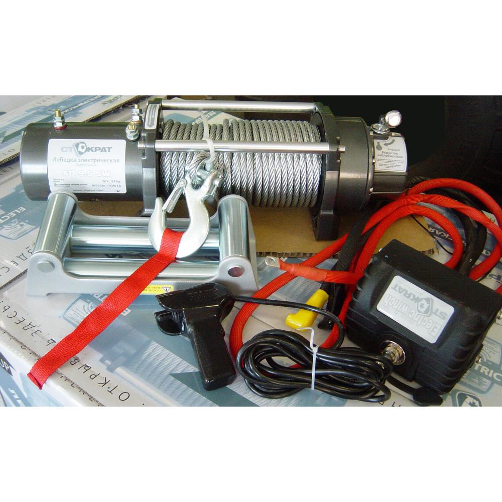Лебедка электрическая автомобильная СТОКРАТ SD 12.5 SW, 12V, 6.5 л.с.