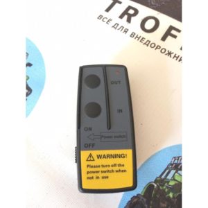 Лебёдка электрическая 12V Electric Winch 12000 lbs 5443 кг (влагозащищенная) синт. трос