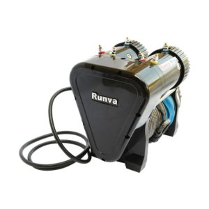 Лебёдка электрическая 12V Runva 10000 lbs 4500 кг двухмоторная (синтетический трос)