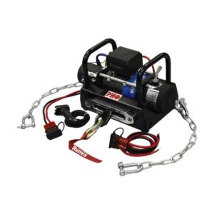 Лебёдка переносная РИФ 9500SR c площадкой на цепях и проводами (в сборе)