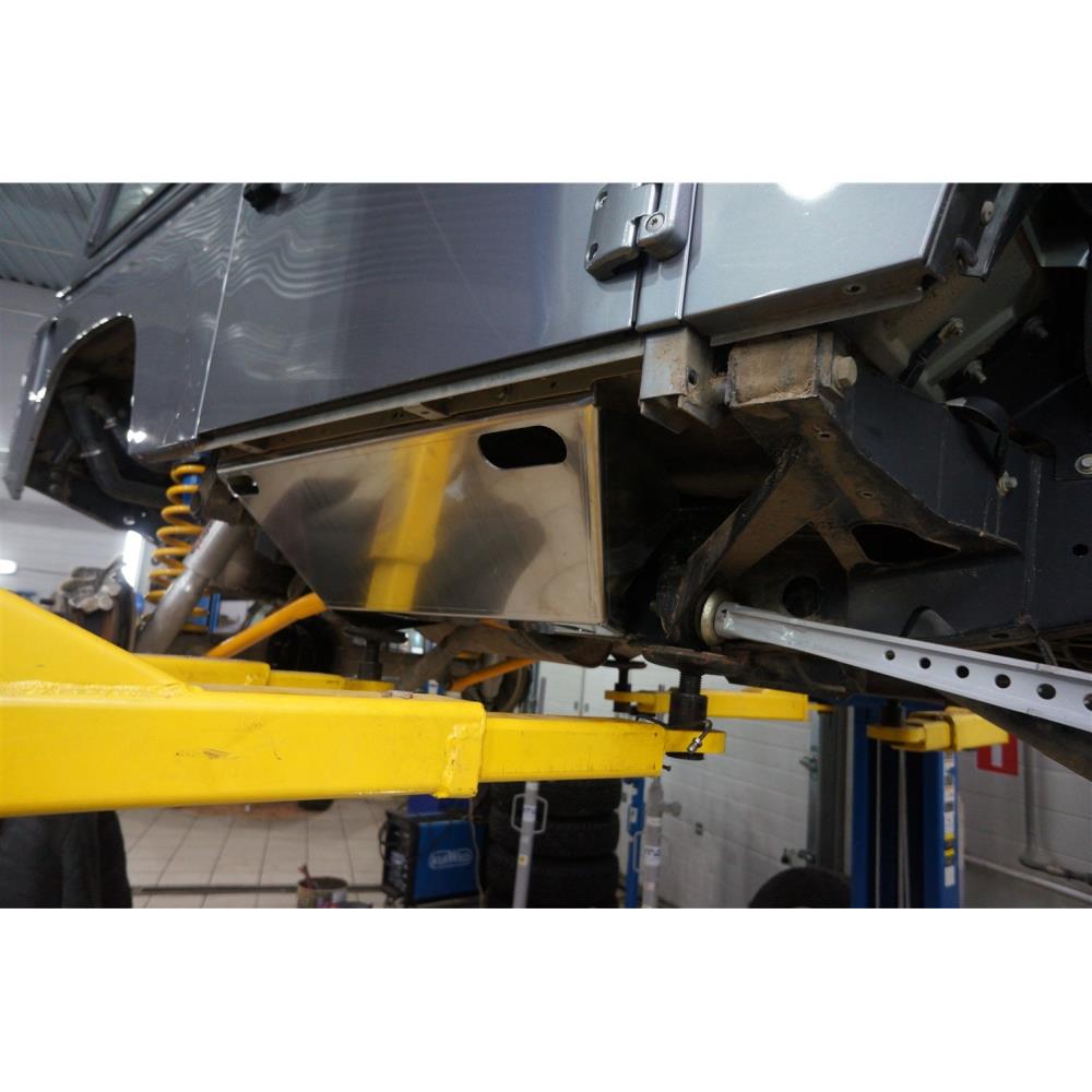 Защита боковая, нижняя LAND ROVER Defender 90 (комплект) (4 мм, некрашеная)